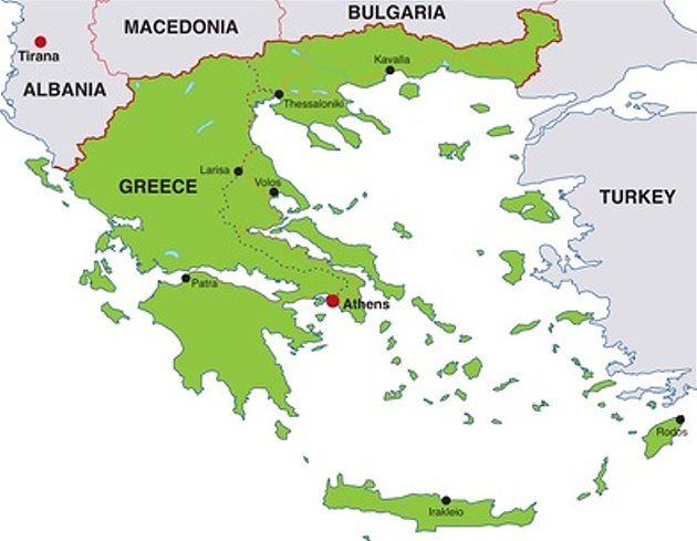 Griechenland Karte 