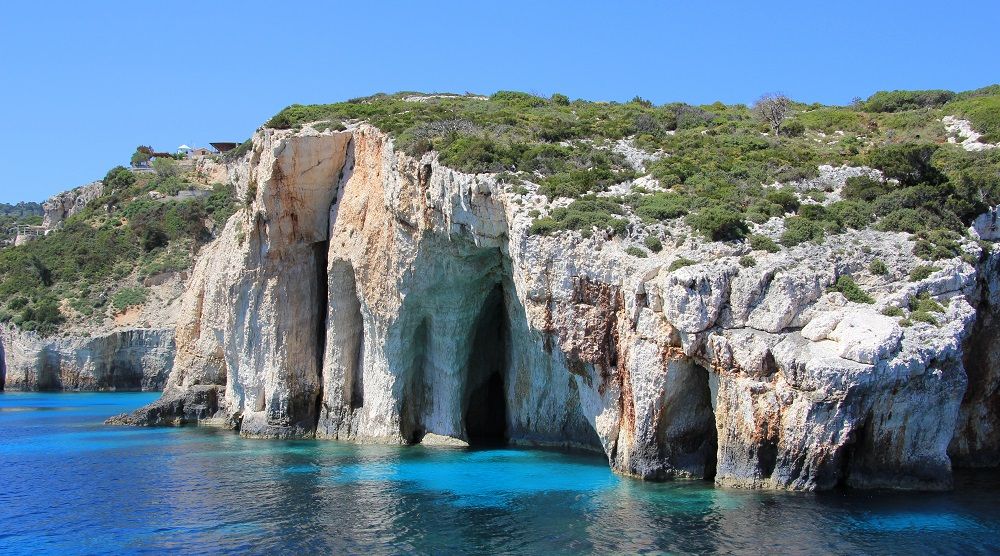 Blaue Grotten auf Zakynthos