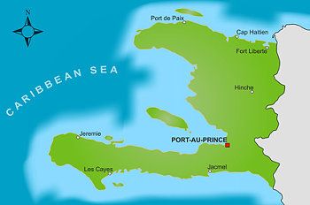 Karte von Haiti