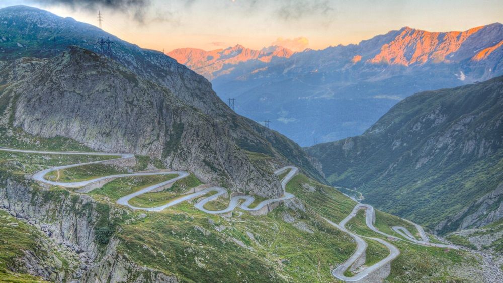 Gotthard Pass in der Schweiz