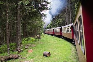 Brockenbahn fährt durch den Harz