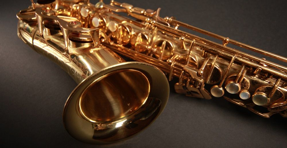 Ein Saxophon beim Jazzfestival in Montreux