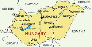 Karte von Ungarn