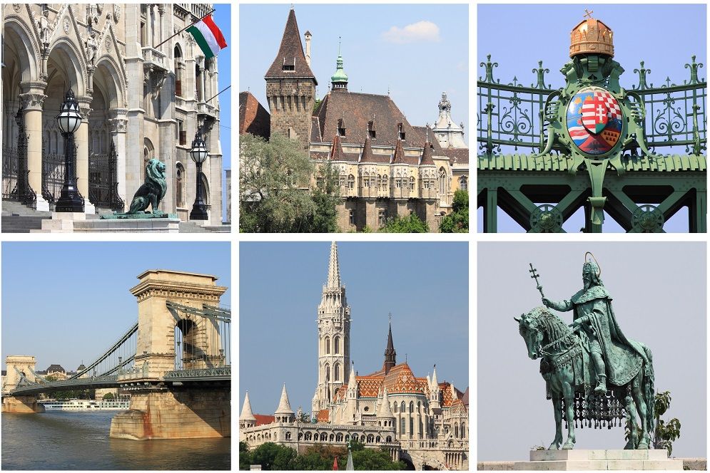 Verschiedene Sehenswürdigkeiten in Budapest